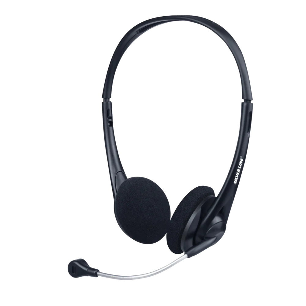 אוזניות+מיקרופון SILVER LINE HS010V USB אוזניות+מיקרופון SILVER LINE HS010V USB