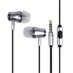 אוזניות חוטיות + מיקרופון Sliver Line FDH-105 - כסף