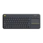 מקלדת אלחוטית Logitech Touch K400 Plus Retail בצבע שחור