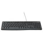 מקלדת חוטית Logitech K120 USB שחור