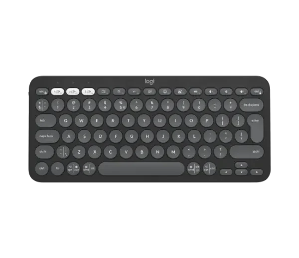 מקלדת  Logitech PEBBLE KEYS 2 K380S- צבע גרפיט