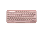 מקלדת  Logitech PEBBLE KEYS 2 K380S- צבע ורוד