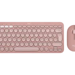 סט מקלדת ועכבר  Logitech PEBBLE 2 COMBO K380S +M350S- צבע ורוד