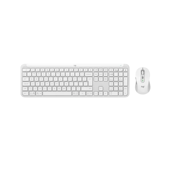 סט אלחוטי - Logitech MK950 SLIM מבית Logitech בצבע Off-white