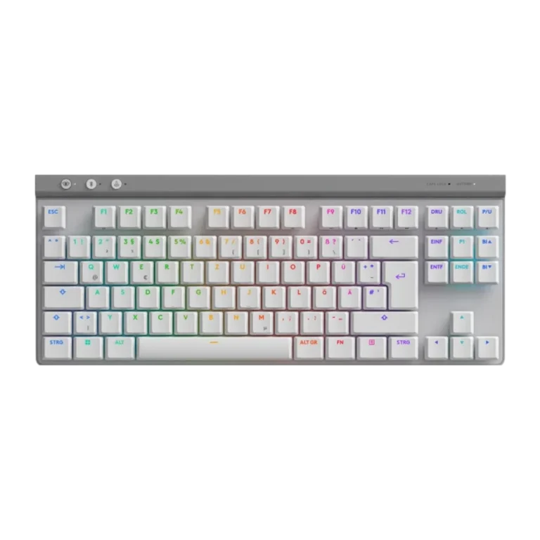 מקלדת גיימינג LOGITECH G515 LIGHTSPEED TKL צבע לבן