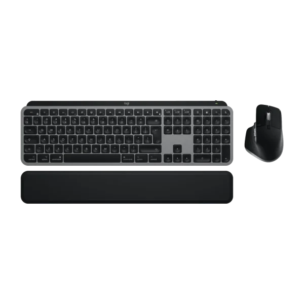 סט מקלדת ועכבר אלחוטי LOGITECH MX KEYS S COMBO FOR MAC SPACE GREY