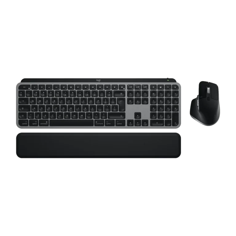 סט מקלדת ועכבר אלחוטי LOGITECH MX KEYS S COMBO FOR MAC SPACE GREY