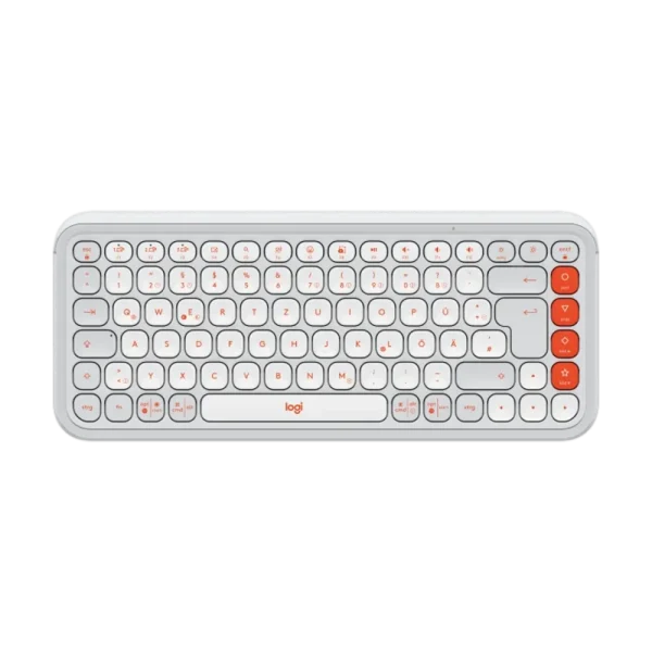 מקלדת אלחוטית בצבע אוף-וויט LOGITECH POP ICON KEYS
