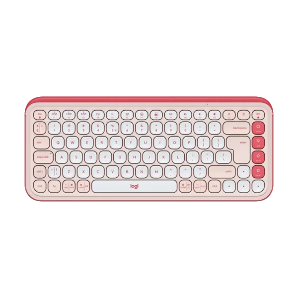 מקלדת אלחוטית בצבע ורוד LOGITECH POP ICON KEYS