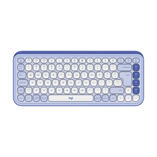 מקלדת אלחוטית בצבע לילך LOGITECH POP ICON KEYS