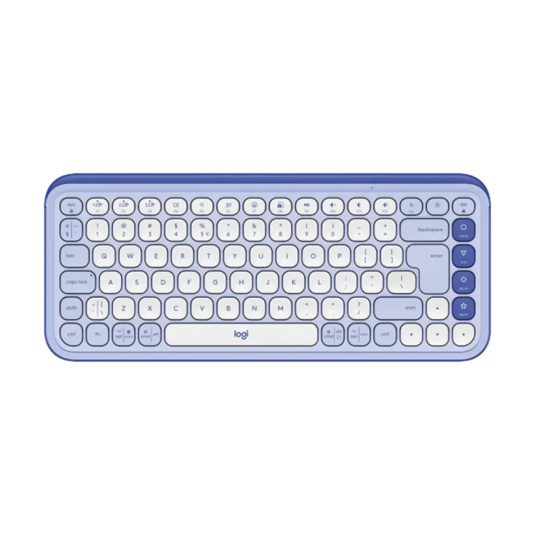 מקלדת אלחוטית בצבע לילך LOGITECH POP ICON KEYS