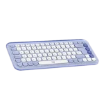סט מקלדת ועכבר אלחוטיים בצבע לילך LOGITECH POP ICON COMBO