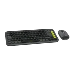 סט מקלדת ועכבר אלחוטיים בצבע גרפיט LOGITECH POP ICON COMBO