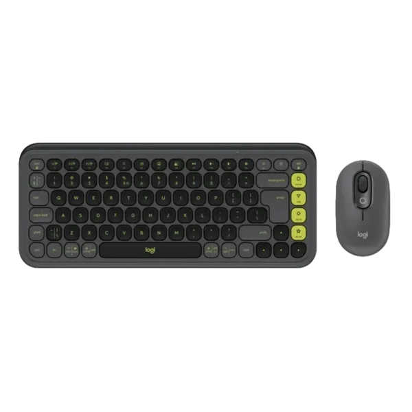 סט מקלדת ועכבר אלחוטיים בצבע גרפיט LOGITECH POP ICON COMBO