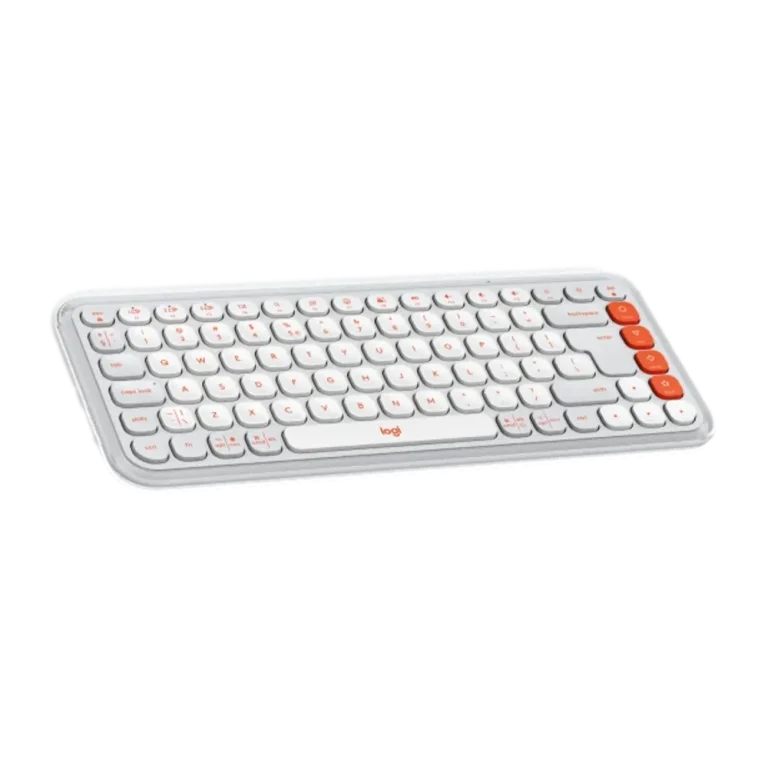 סט מקלדת ועכבר אלחוטיים בצבע אוף-וויט LOGITECH POP ICON COMBO