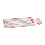 סט מקלדת ועכבר אלחוטיים בצבע ורוד LOGITECH POP ICON COMBO
