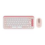 סט מקלדת ועכבר אלחוטיים בצבע ורוד LOGITECH POP ICON COMBO