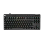 מקלדת גיימינג חוטית PRO X TKL RAPID בצבע שחור מבית LOGITECH