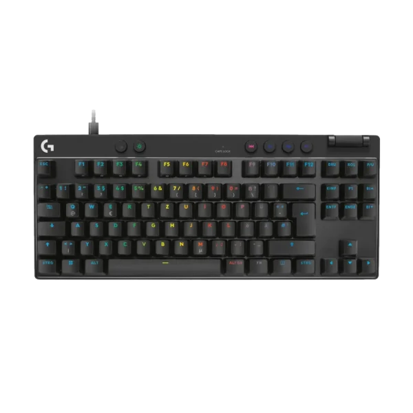 מקלדת גיימינג חוטית PRO X TKL RAPID בצבע שחור מבית LOGITECH