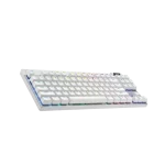 מקלדת גיימינג חוטית PRO X TKL RAPID בצבע לבן מבית LOGITECH