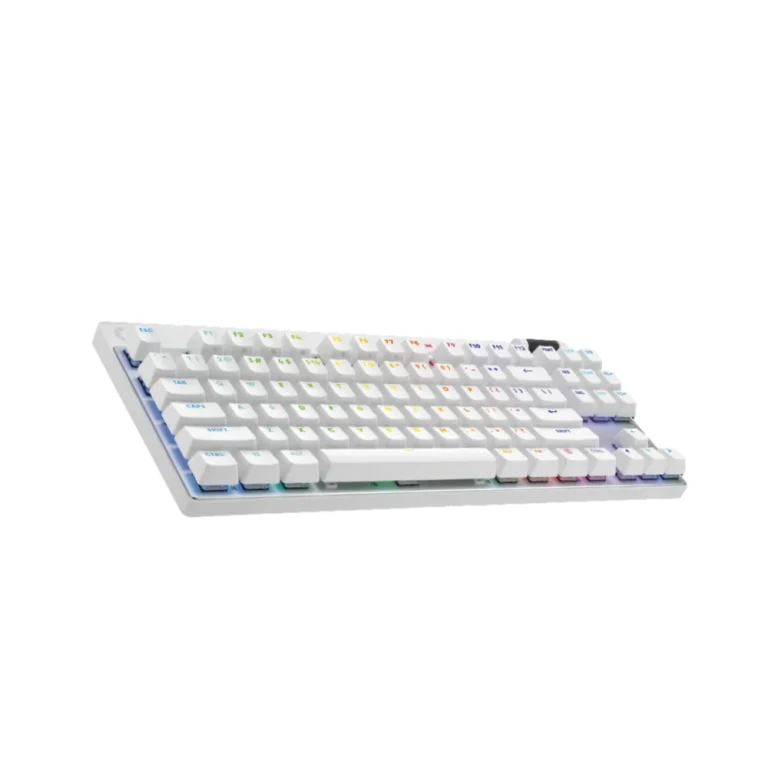 מקלדת גיימינג חוטית PRO X TKL RAPID בצבע לבן מבית LOGITECH