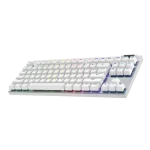 מקלדת גיימינג חוטית PRO X TKL RAPID בצבע לבן מבית LOGITECH