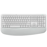 מקלדת ועכבר אלחוטיים דגם Signature Comfort Plus MK880 בצבע לבן מבית Logitech