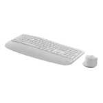 מקלדת ועכבר אלחוטיים דגם Signature Comfort Plus MK880 בצבע לבן מבית Logitech