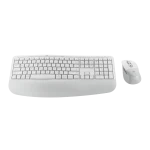 מקלדת ועכבר אלחוטיים דגם Signature Comfort Plus MK880 בצבע לבן מבית Logitech