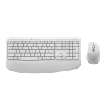 מקלדת ועכבר אלחוטיים דגם Signature Comfort Plus MK880 בצבע לבן מבית Logitech