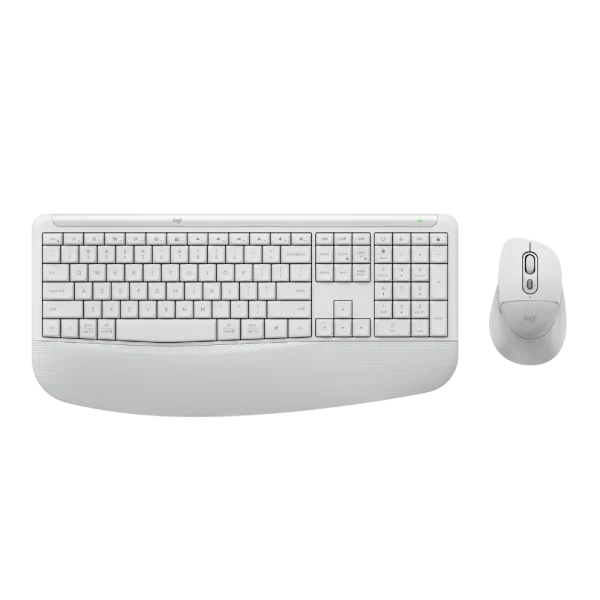 מקלדת ועכבר אלחוטיים דגם Signature Comfort Plus MK880 בצבע לבן מבית Logitech