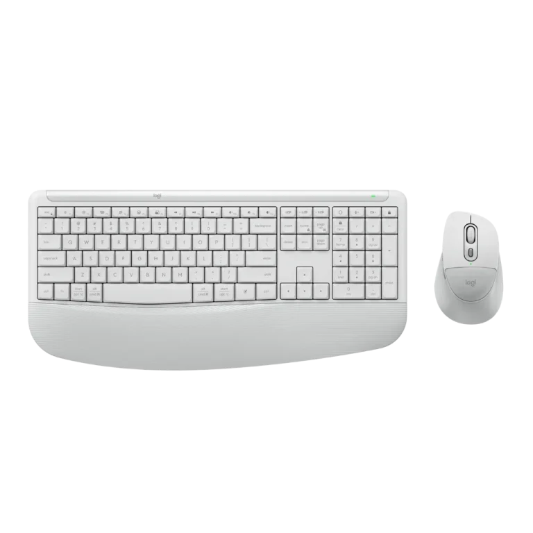 מקלדת ועכבר אלחוטיים דגם Signature Comfort Plus MK880 בצבע לבן מבית Logitech