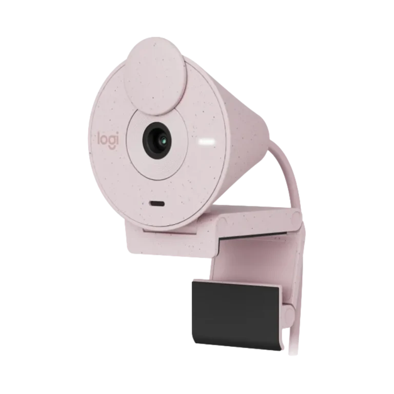 מצלמת רשת Logitech BRIO 300 – צבע ורוד