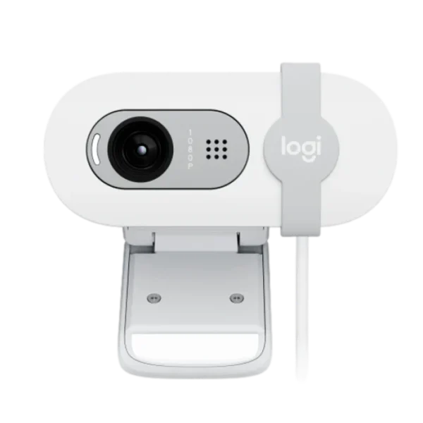מצלמת רשת Logitech BRIO 100 - בצבע לבן