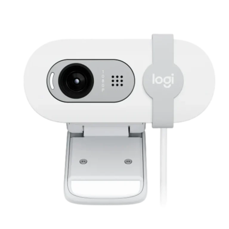 מצלמת רשת Logitech BRIO 100 - בצבע לבן
