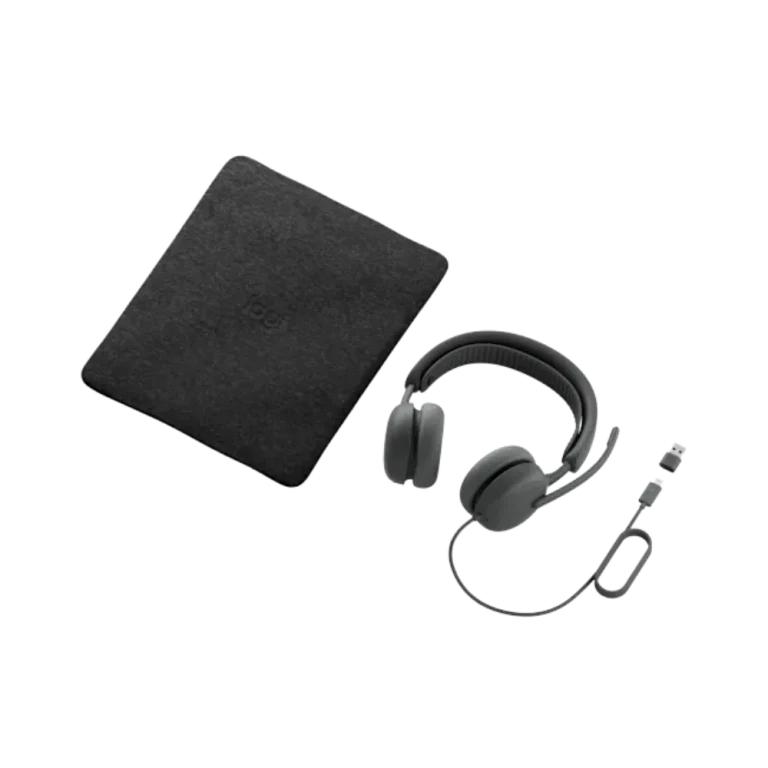 אוזניות חוטיות דגם Zone Wired 2 בצבע אפור מבית Logitech