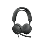 אוזניות חוטיות דגם Zone Wired 2 בצבע אפור מבית Logitech