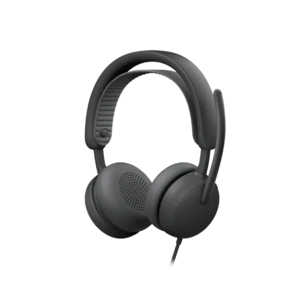 אוזניות חוטיות דגם Zone Wired 2 בצבע אפור מבית Logitech