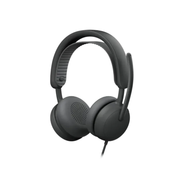 אוזניות חוטיות דגם Zone Wired 2 בצבע אפור מבית Logitech