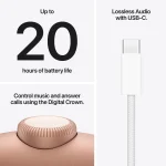 איירפודס מקס Apple AirPods Max אוזניות אלחוטיות בצבע כחול כתום Orange - תמונה נוספת