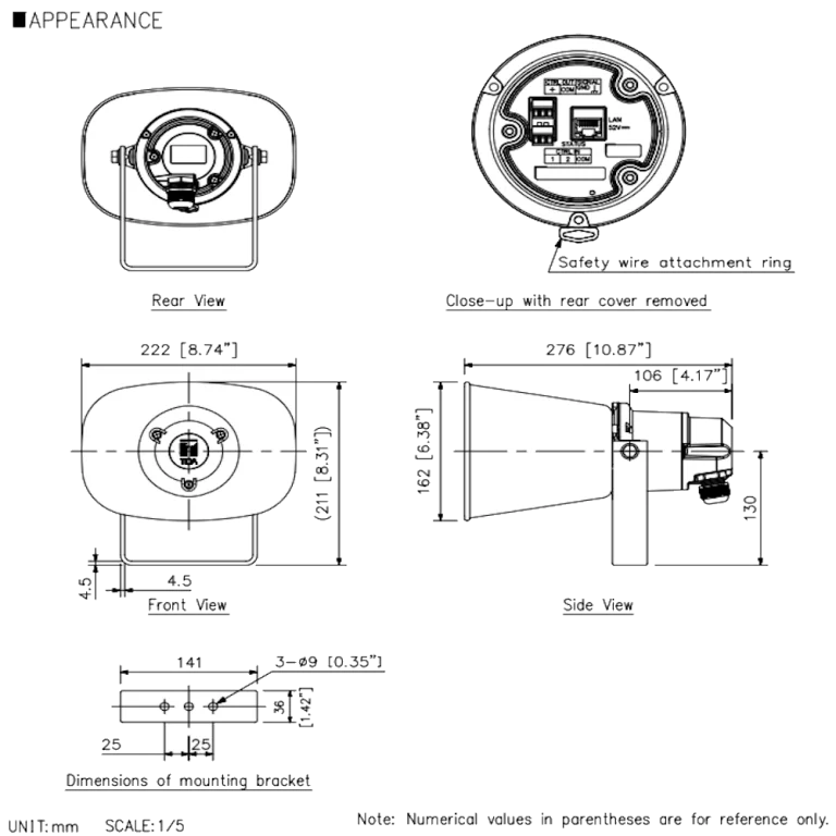 IP-A1SC15 IP Horn Speaker מבית TOA