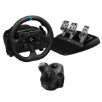 ערכת הגה מרוצים Logitech G923 SE Trueforce + ידית הילוכים – תואמת PS4/PS5/PC