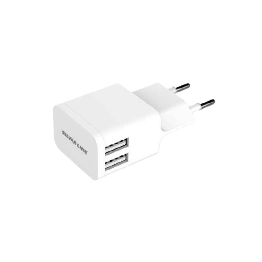 מטען קיר לאיפון SWC244 2.4A 2USB לS
