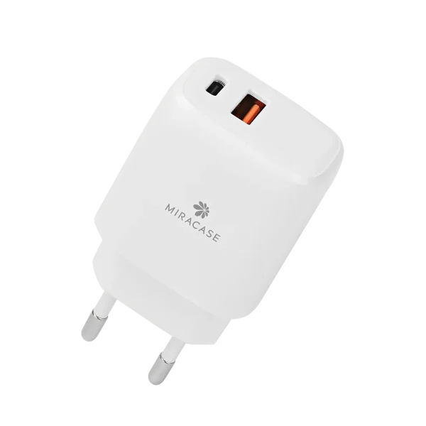 מטען קיר מהיר דגם MWC20PQ בצבע לבן מבית MIRACASE