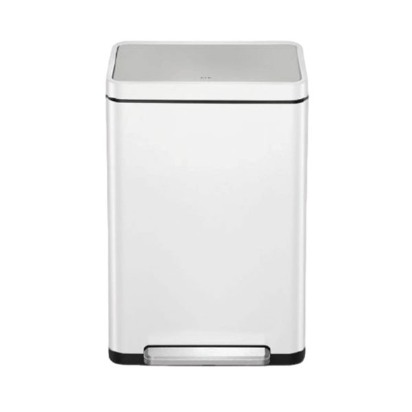 פח רגלית EKO X-CUBE 45L בצבע לבן
