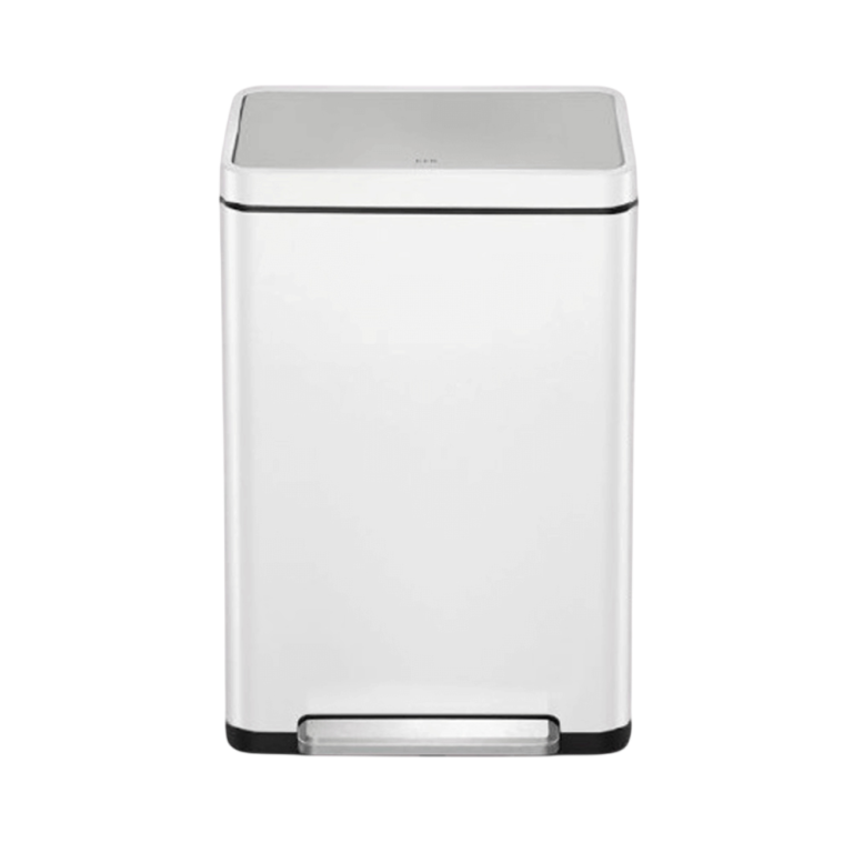 פח רגלית EKO X-CUBE 45L בצבע לבן