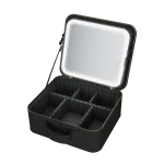 תיק איפור מחולק עם מראה ותאורת לד דגם MCB450 מבית MIRACASE בצבע שחור