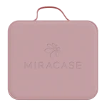 תיק איפור מחולק עם מראה ותאורת לד דגם MCB450 מבית MIRACASE בצבע ורוד