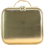 תיק איפור מחולק עם מראה ותאורת לד דגם MCB450 מבית MIRACASE בצבע זהב