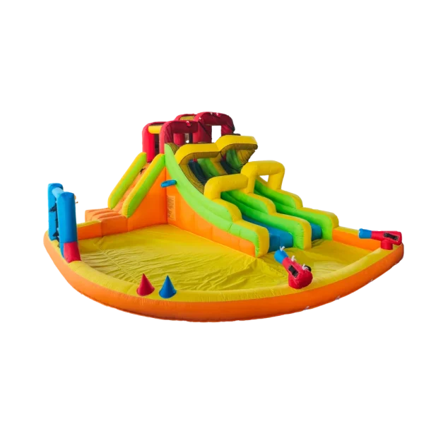 מתקן מתנפח לגינה עולם המגלשות דגם MJ70 מבית MIRAJUMP